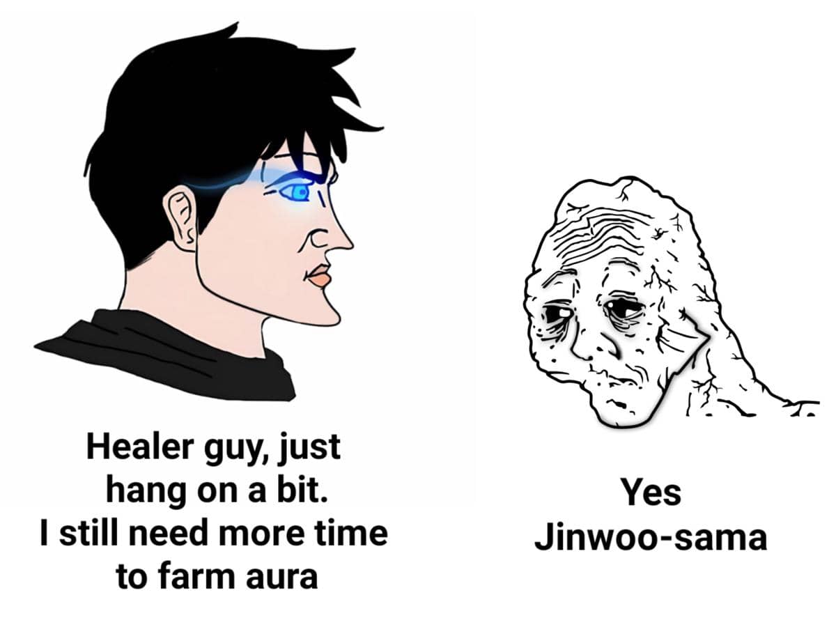 meme anime tentang aura farming