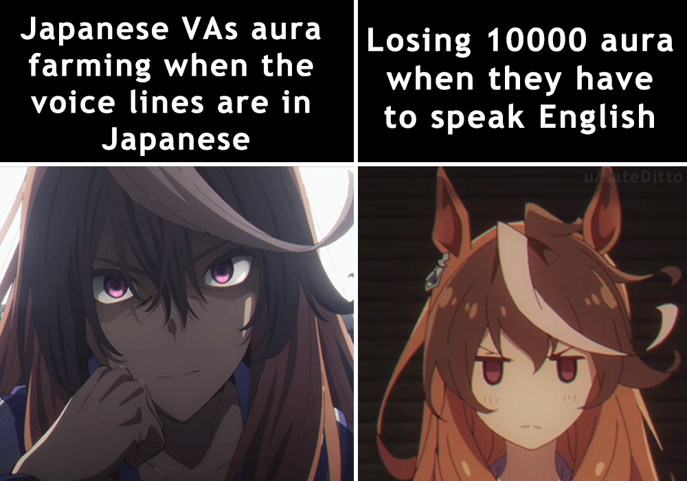 meme anime tentang aura farming