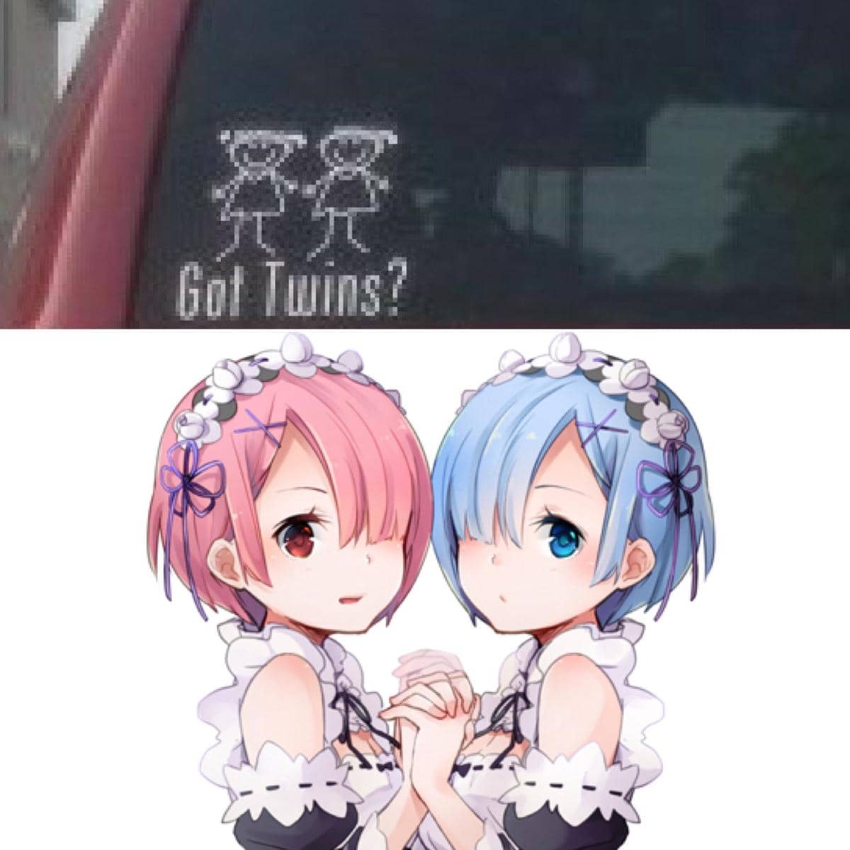 meme anime tentang saudara kembar