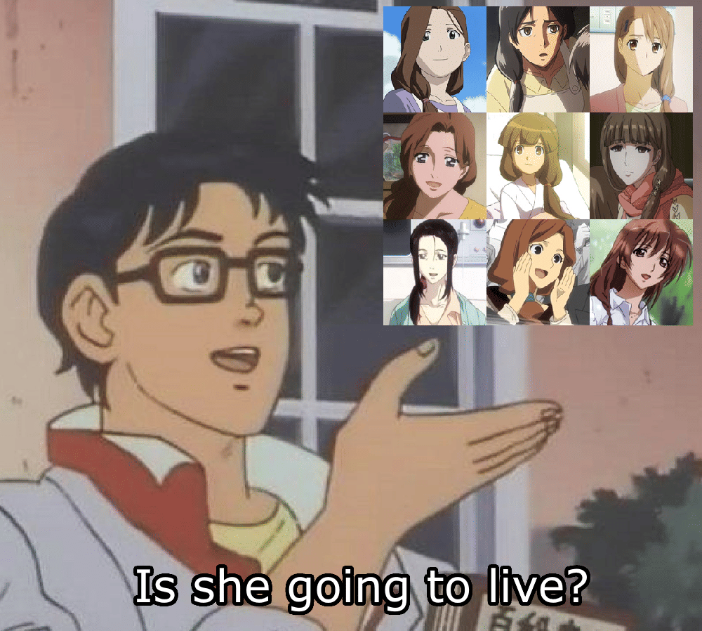 meme anime tentang rambut kucir kuda