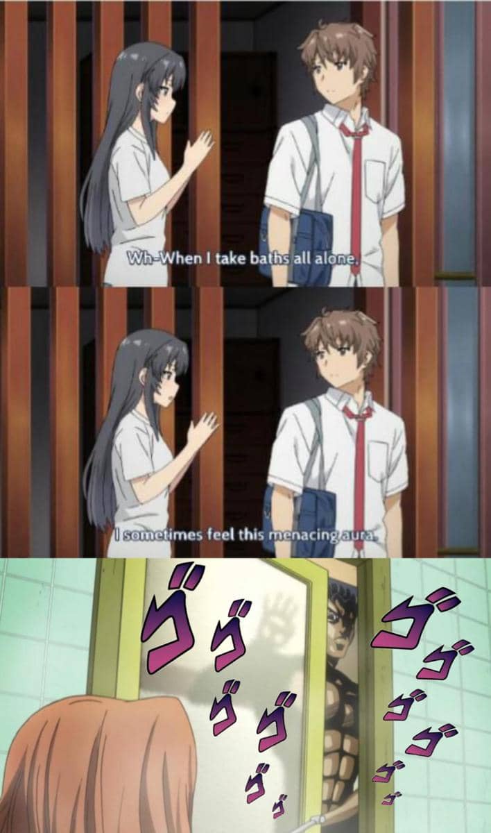 meme anime tentang aura farming