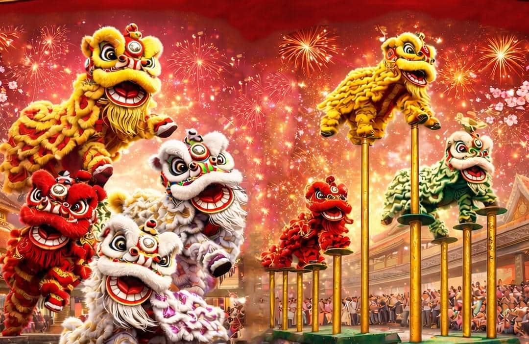Promo atraksi barongsai di Mal Galeria Bali (MBG)