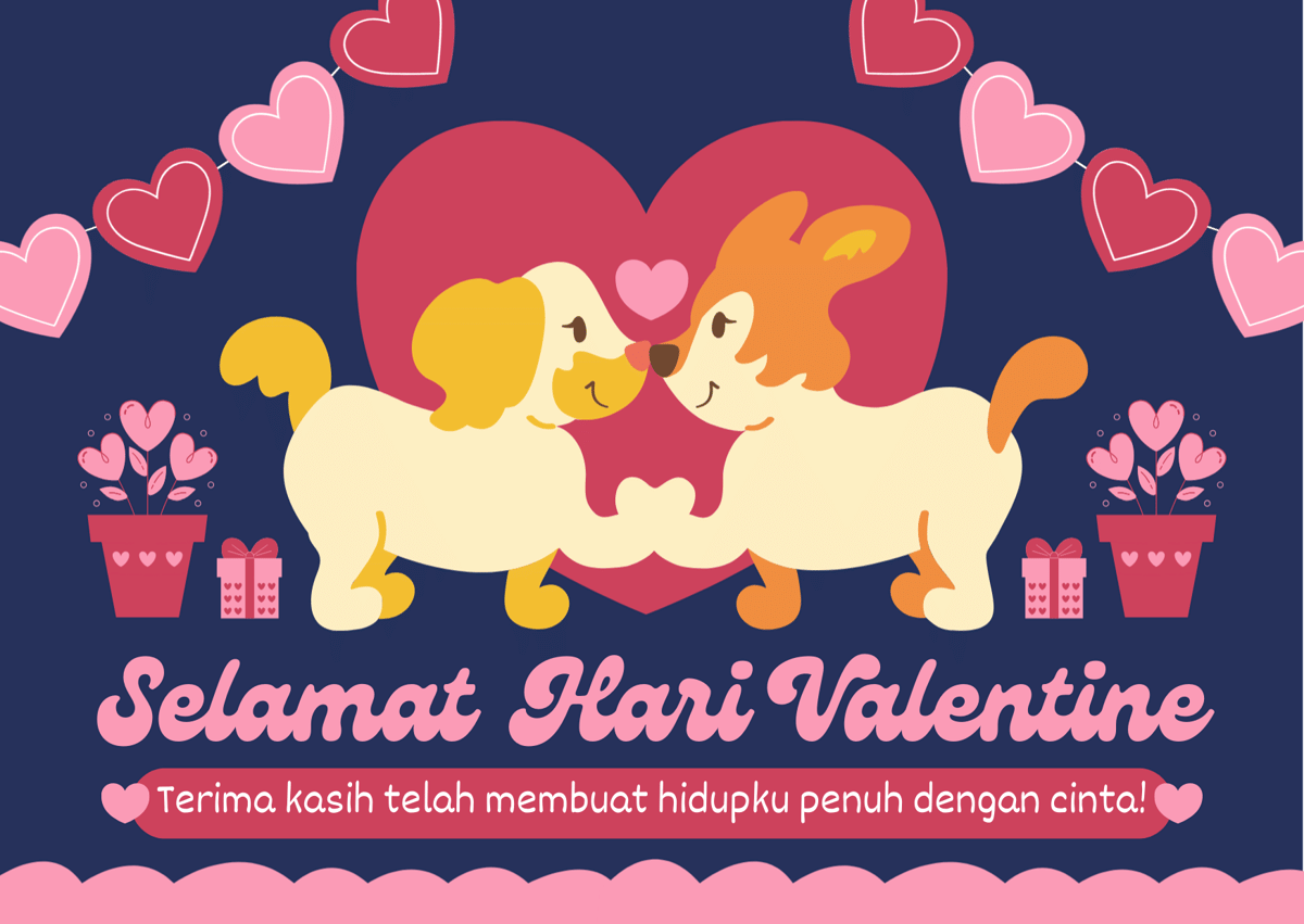 Kartu ucapan valentine 2026