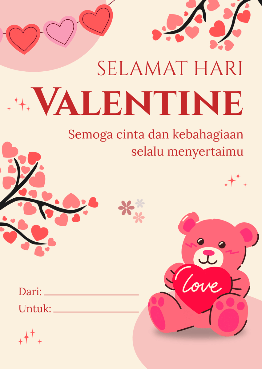 Kartu ucapan valentine 2026 untuk sahabat