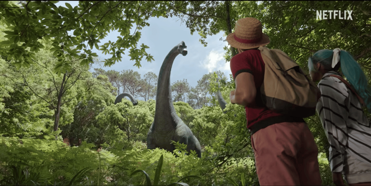 Little Garden dinosaurus(Dok. Netflix/One Piece) 