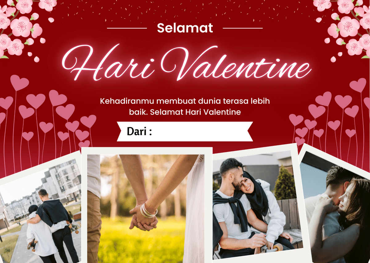 Kartu ucapan valentine 2026