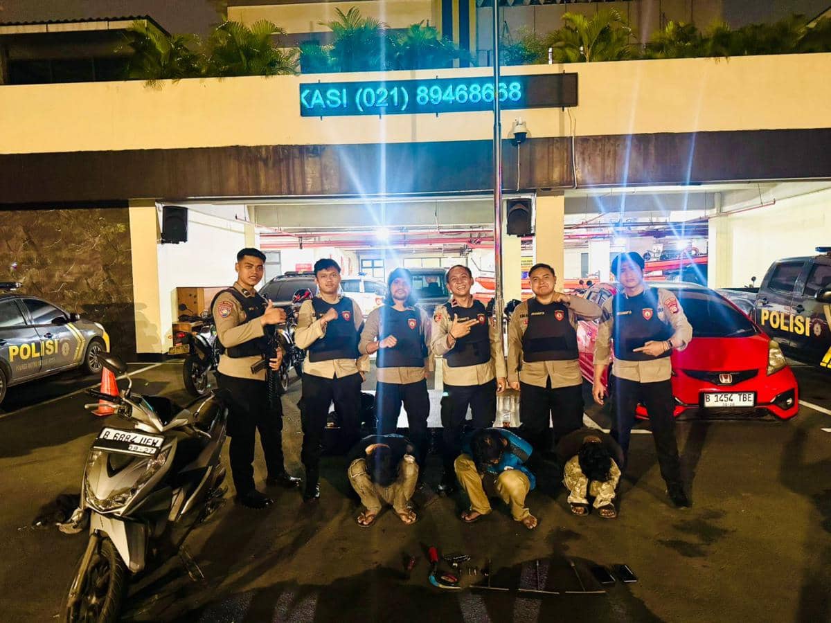 Tiga begal di Bekasi ditangkap polisi. (Dokumen polres metro bekasi kota) 