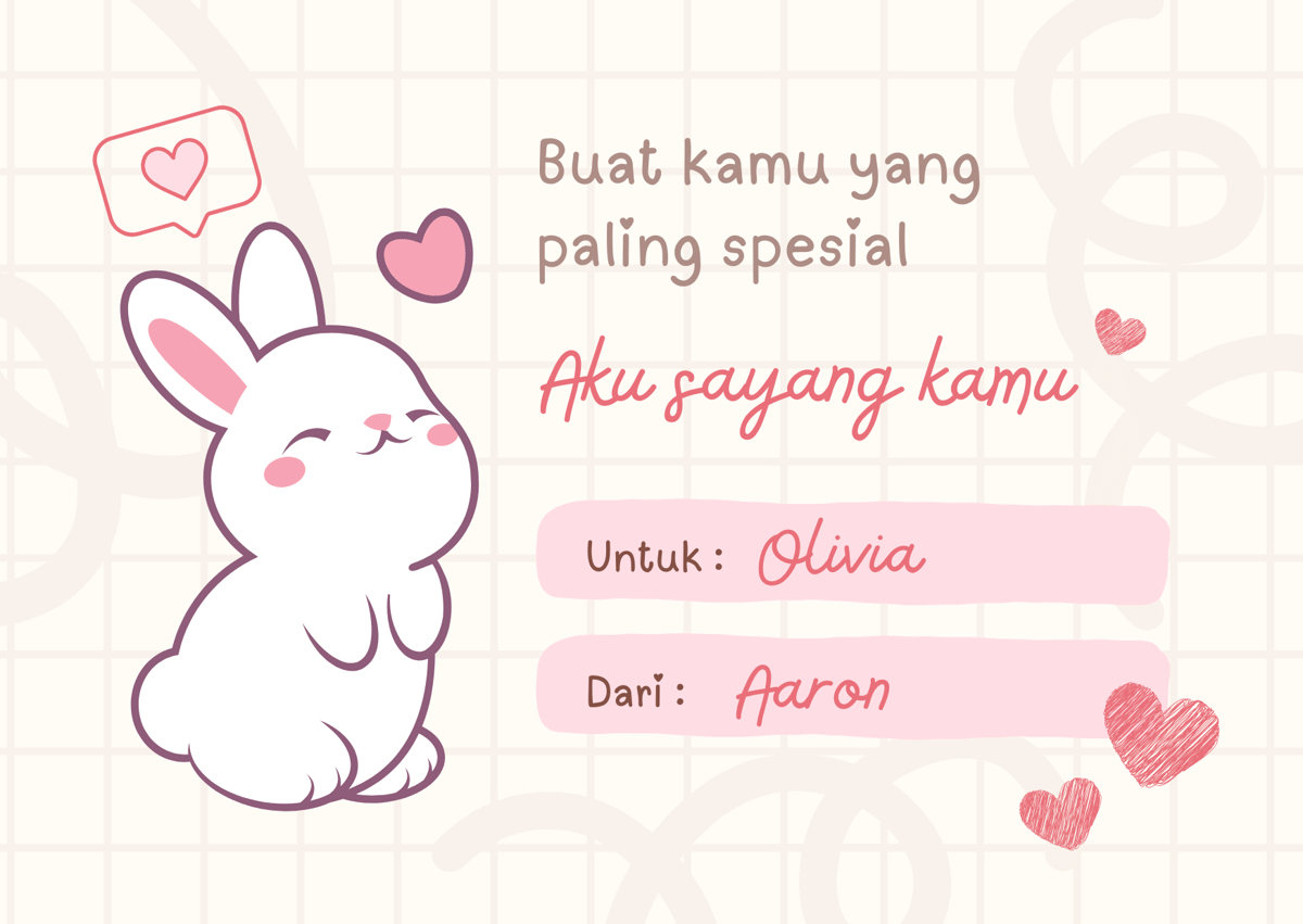 Kartu ucapan valentine 2026