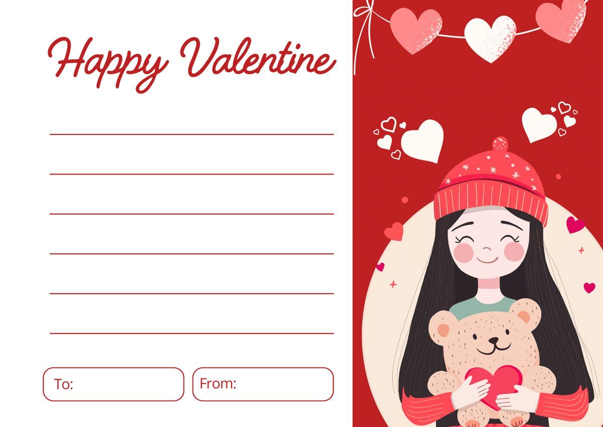 Kartu ucapan valentine 2026 untuk guru