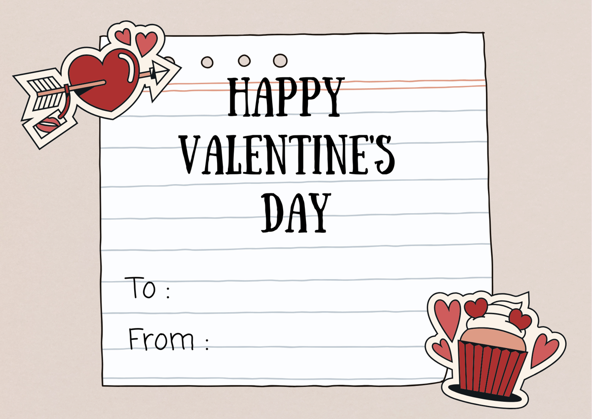 Kartu ucapan valentine 2026 untuk guru