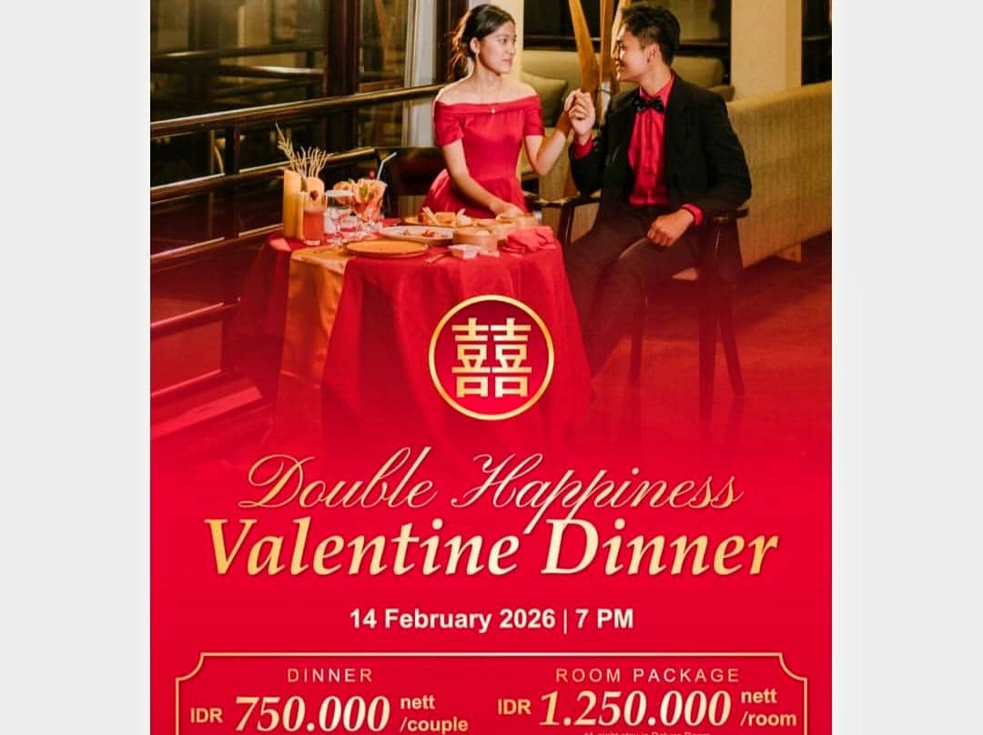 Double Happiness Valentine Dinner by Akar Hotel Lampung