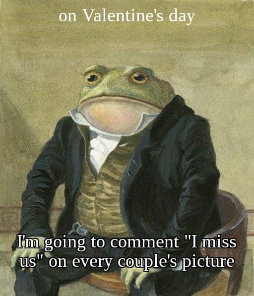 meme kartun tentang Valentine