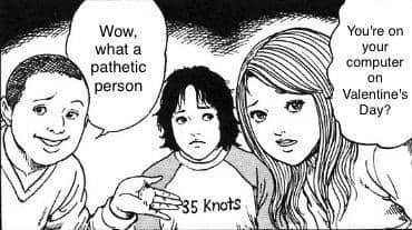 meme kartun tentang Valentine