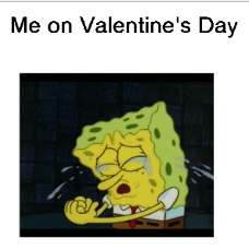 meme SpongeBob tentang Valentine
