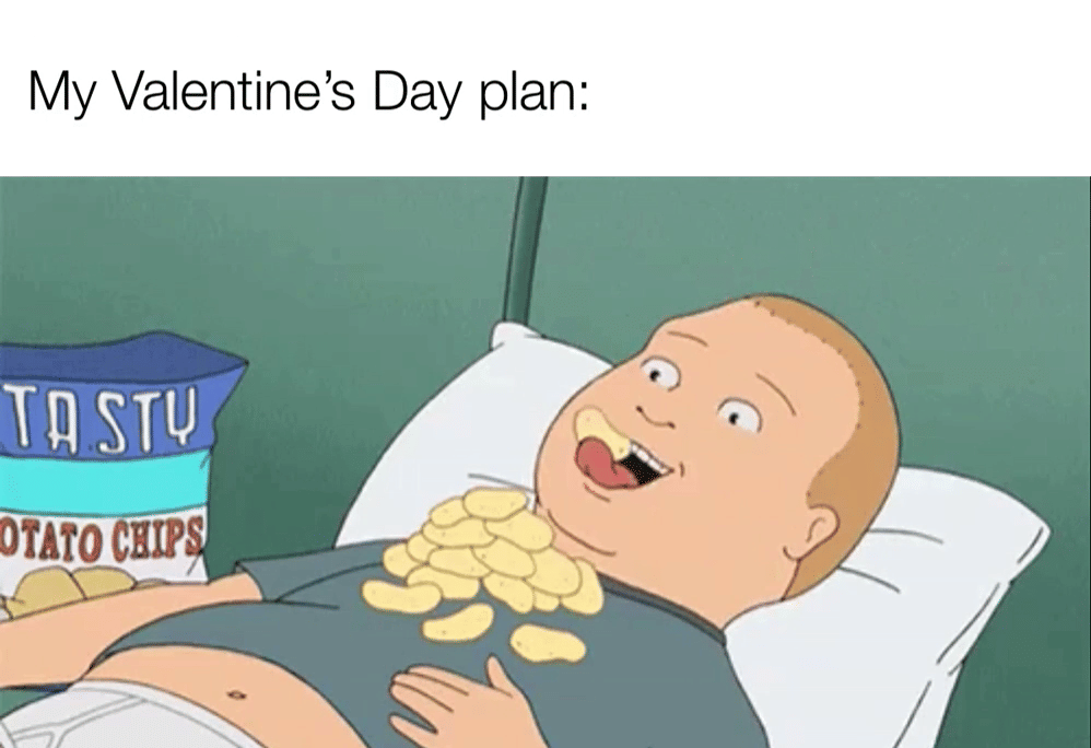 meme kartun tentang Valentine