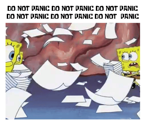 meme SpongeBob tentang wawancara kerja