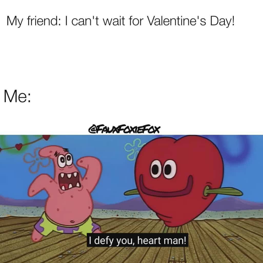 meme kartun tentang Valentine