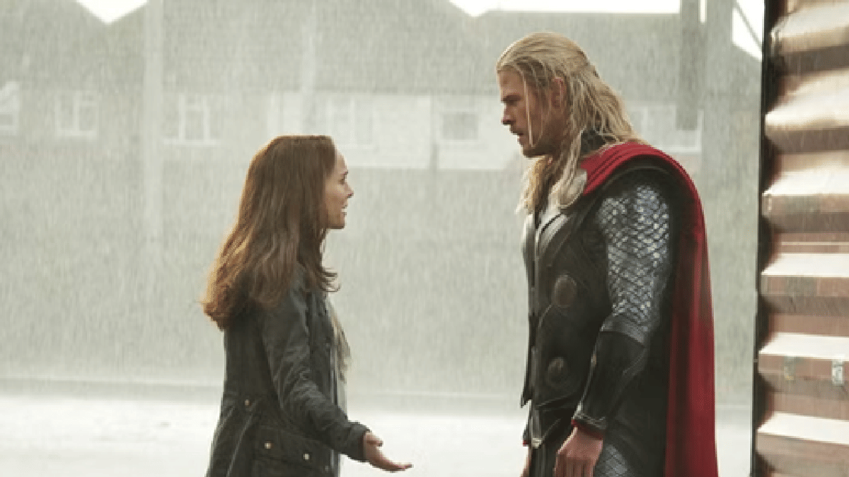 Thor ngobrol dengan Jane Foster
