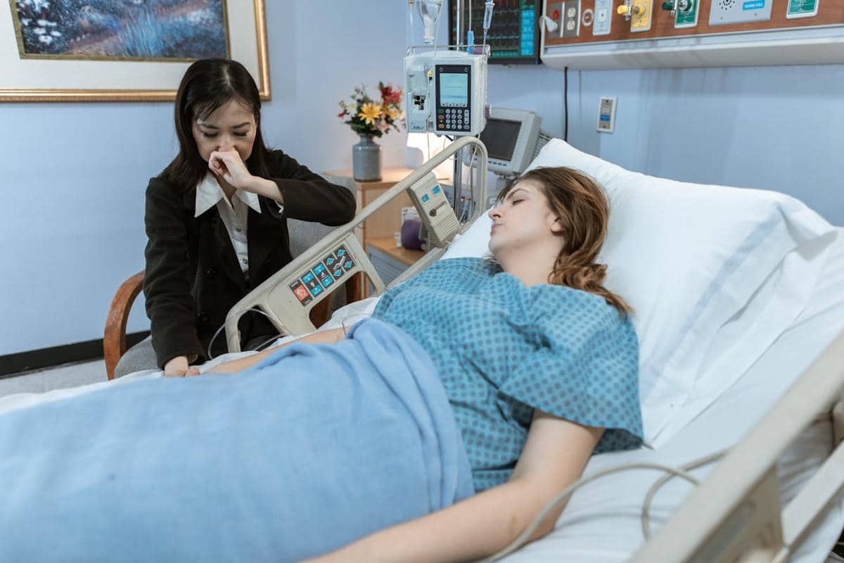 Pasien yang sedang dirawat di rumah sakit.