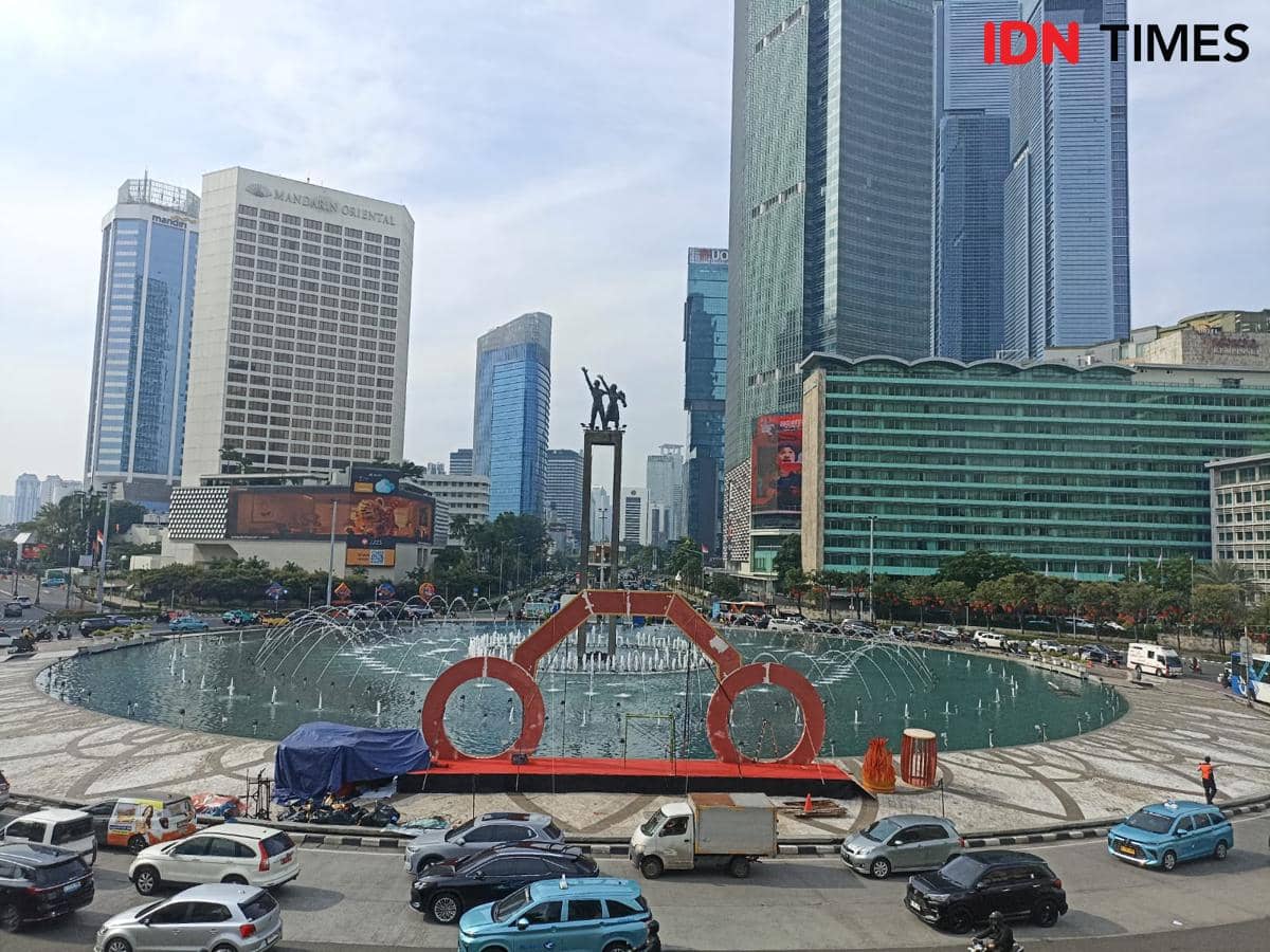 Bundaran HI jelang Imlek. 