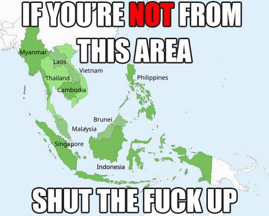 Meme perseteruan netizen Korea dengan Asia Tenggara