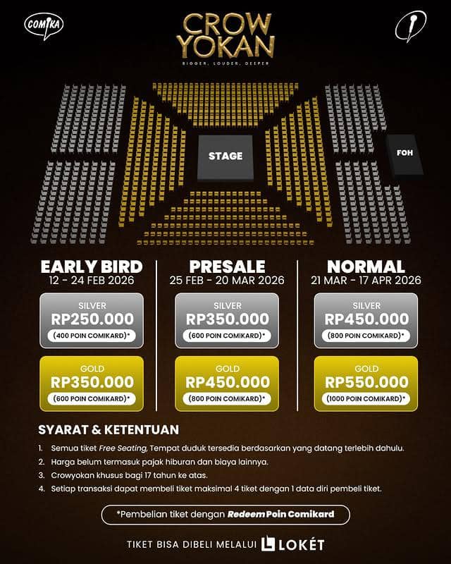 harga tiket CROWYOKAN Pandji Pragiwaksono dan cara belinya