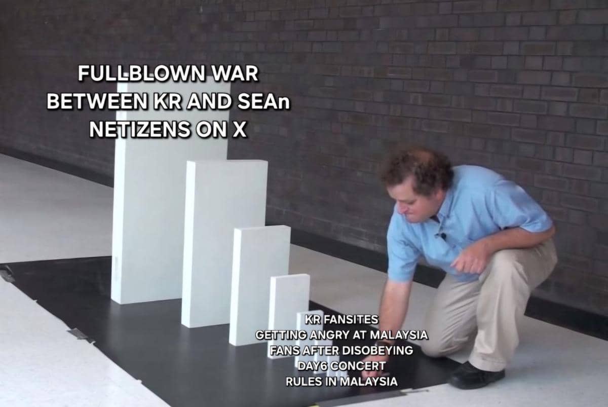 Meme perseteruan fans Korea vs Asia Tenggara 