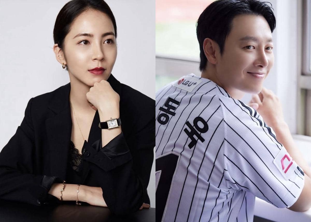 kolase foto Kim Dong Wook dan Stella Kim