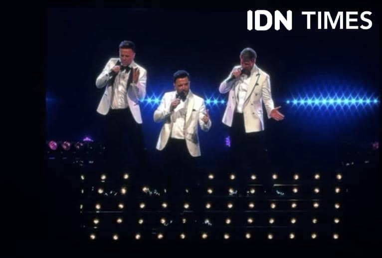 momen ikonik Westlife A Gala Evening in Jakarta pada Selasa (10/2/2026)