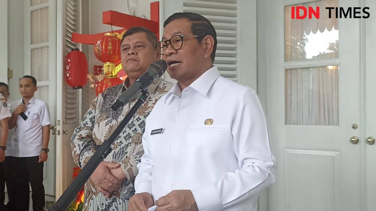 Gubernur DKI Jakarta Pramono Anung di Balai Kota, Rabu (11/2/2026). 