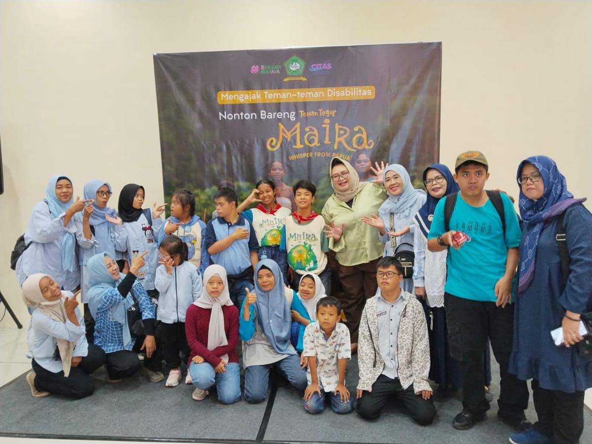 Nobar Film Teman Tegar Maira yang diselenggarakan oleh DNIKS bersama Srikandi Berdaya dan CITAS. (dok DNIKS) 