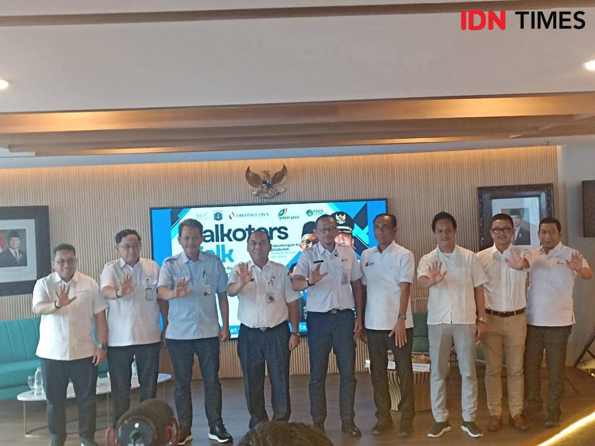 Sekretaris Daerah (Sekda) Provinsi DKI Jakarta, Uus Kuswanto dalam diskusi Balkoters Talk bertajuk “Persiapan BUMD Pangan Jelang Ramadan dan Hari Raya Idulfitri” di Graha Ali Sadikin, Balai Kota Jakarta, Rabu (11/2/2026).