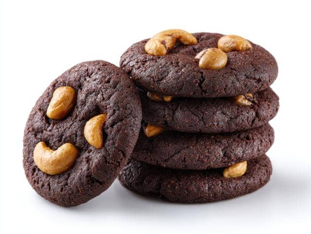 ilustrasi kue kering cokelat mede