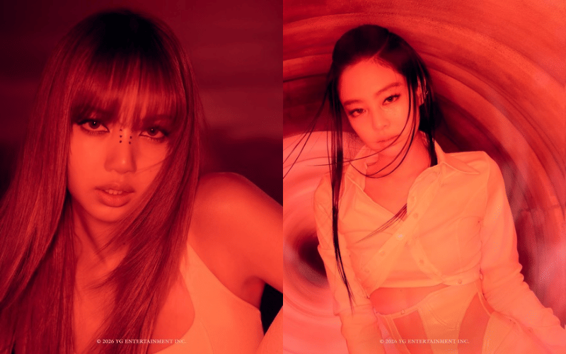 Lisa dan Jennie BLACKPINK di album DEADLINE 