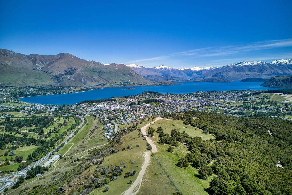 potret kawasan Wanaka yang namanya berasal dari bahasa Māori
