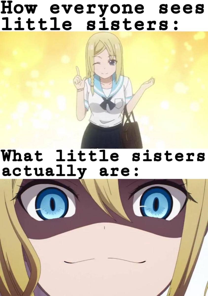 meme anime tentang adik cewek