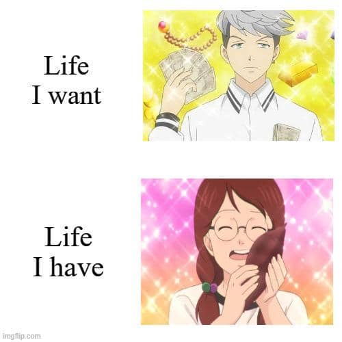 meme anime tentang jutawan