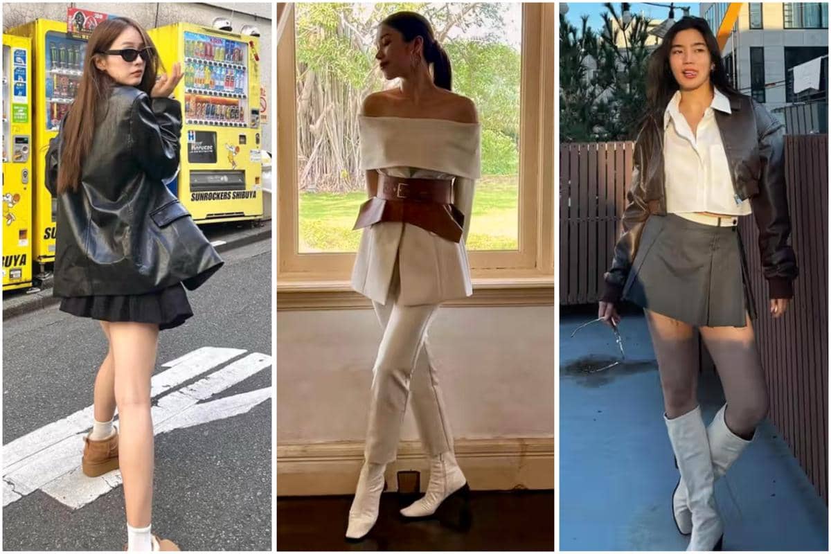 7 Ide OOTD Nuansa Leather ala Artis Thailand, Bold and Badass!