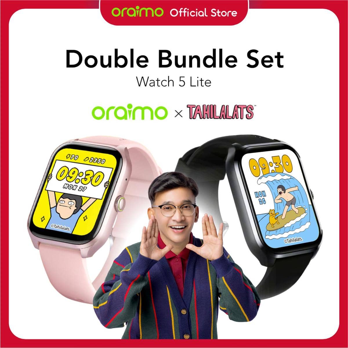 oraimo x Tahilalats Smartwatch Watch 5 Max OSW-804
