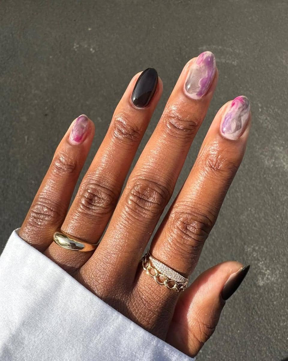 inspirasi watercolor nail art