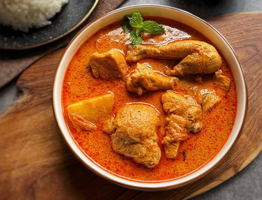 ilustrasi masakan lauk bumbu dasar merah