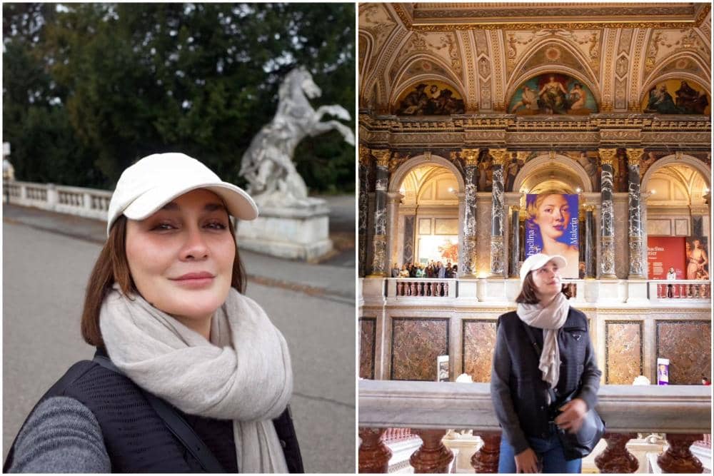 Luna Maya jalan-jalan di Austria