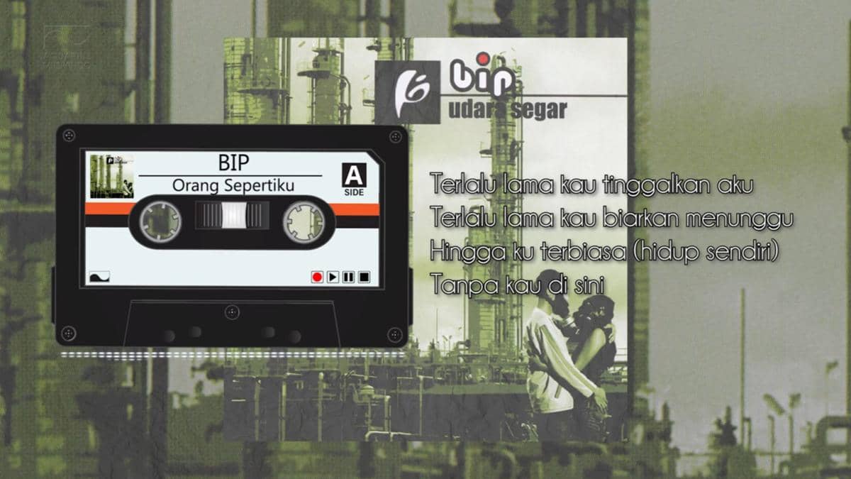 cuplikan lirik video "Orang Sepertiku"