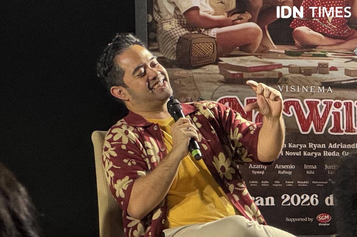 momen konferensi pers Na Willa pada Kamis (12/2/2026)