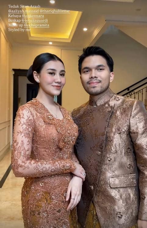 Tedak Siten Baby Arash, Anak Aaliyah dan Thariq Halilintar (instagram.com/aaliyah.massaid)