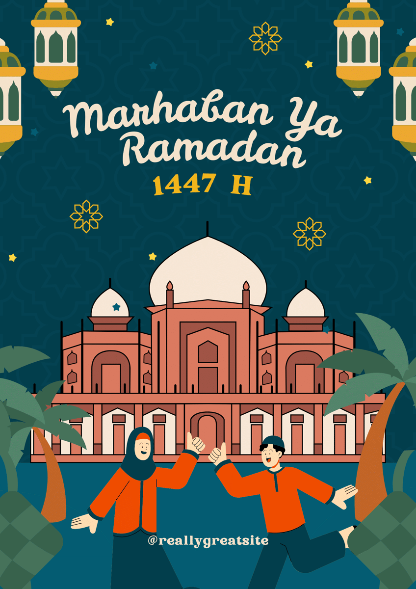 30 Poster Marhaban ya Ramadan 2026 untuk diunggah ke Media Sosial
