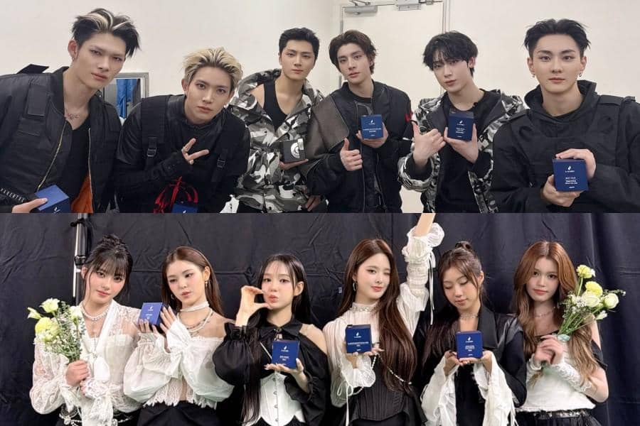 ENHYPEN dan izna di D Awards (x.com/ENHYPEN | x.com/izna_offcl