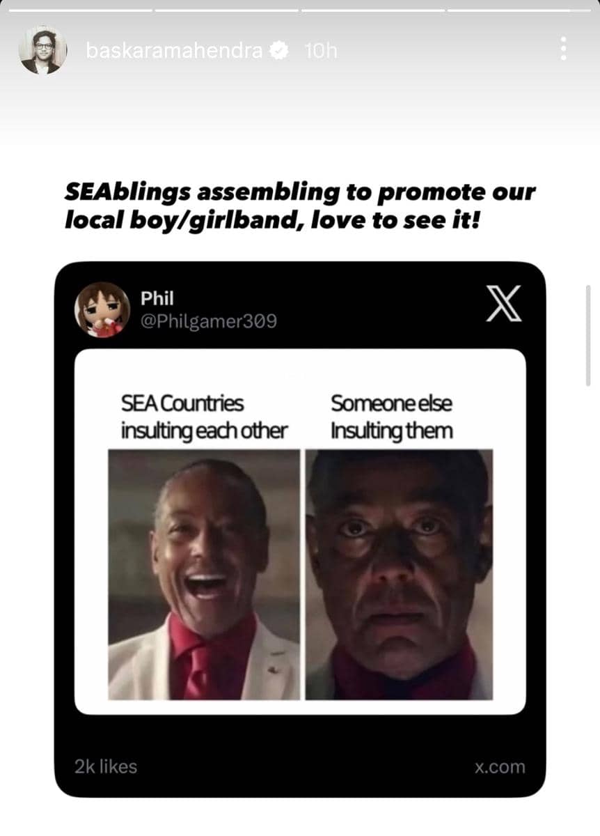 meme kekompakan netizen Asia Tenggara