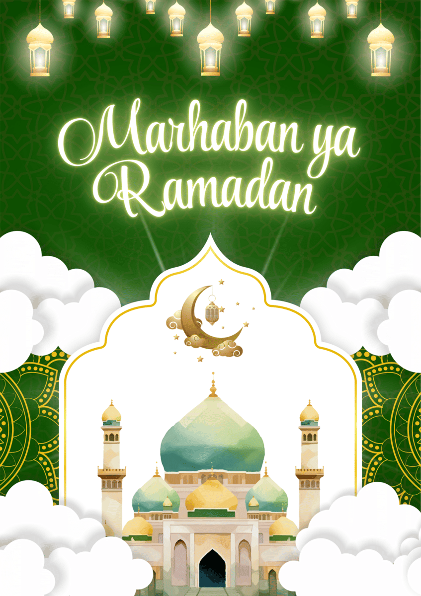 30 Poster Marhaban ya Ramadan 2026 untuk diunggah ke Media Sosial