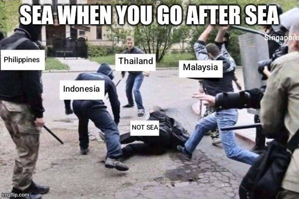 meme kekompakan netizen Asia Tenggara